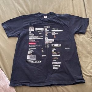 Supreme quotes/words tee